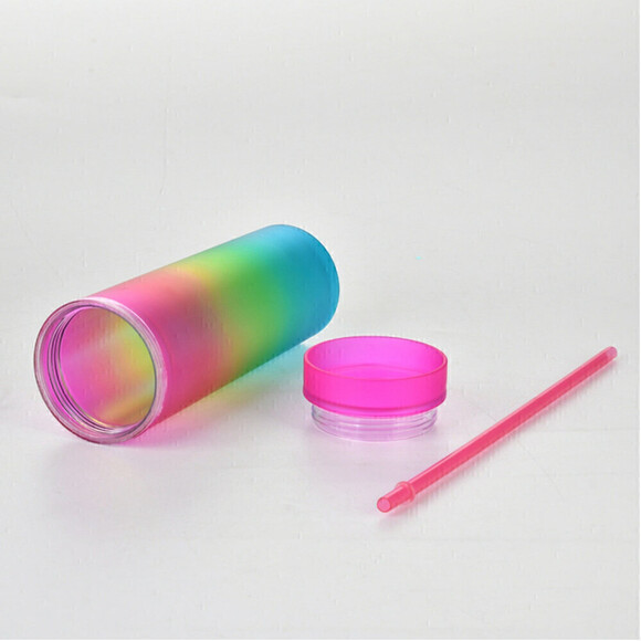 Gradient Rainbow Tumblers Light Pink To Blue - Picture 2 of 6